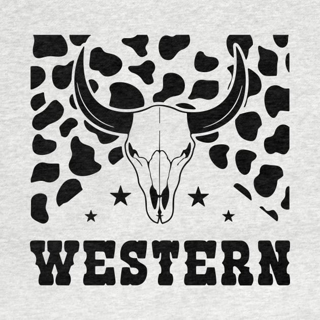 Western Sign, Cow Skin, Bull Skull, Cowboy by styleandlife